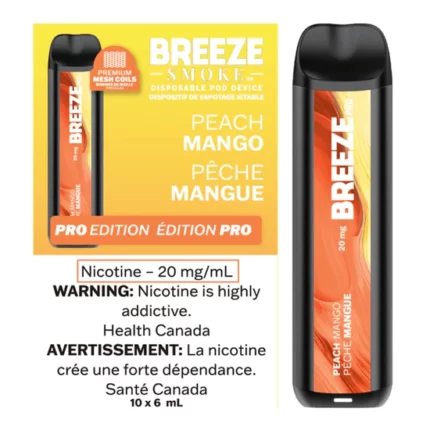 BREEZE Pro Edition 2000 Puffs - Peach Mango