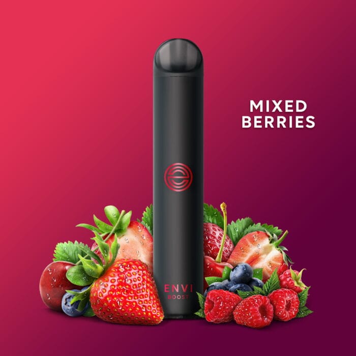 envi boost 1500 puffs - mixed berries - remix series