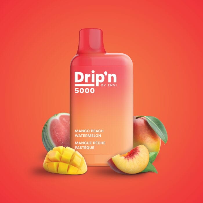 drip'n 5000 puffs - mango peach watermelon