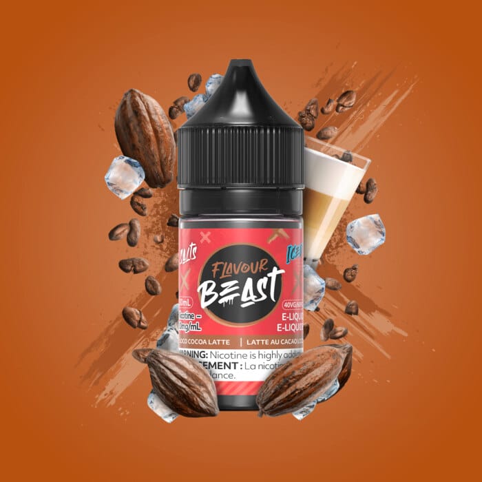 flavour beast e-liquid - loco cocoa latte iced