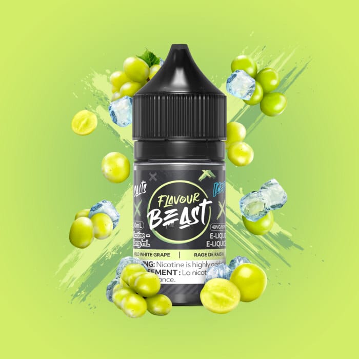 flavour beast e-liquid - wild white grape iced