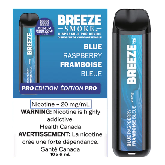 breeze pro edition 2000 puffs - blue raspberry