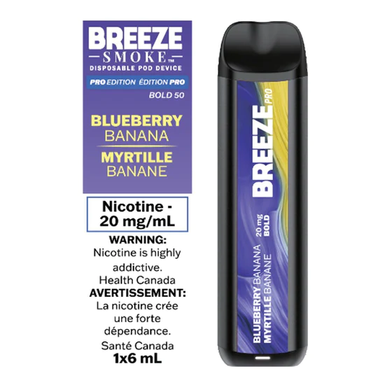 breeze pro edition 2000 puffs - blueberry banana
