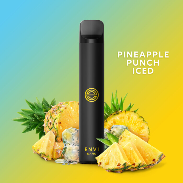 envi nano 800 puffs - pineapple punch iced (discontinued - final sale)