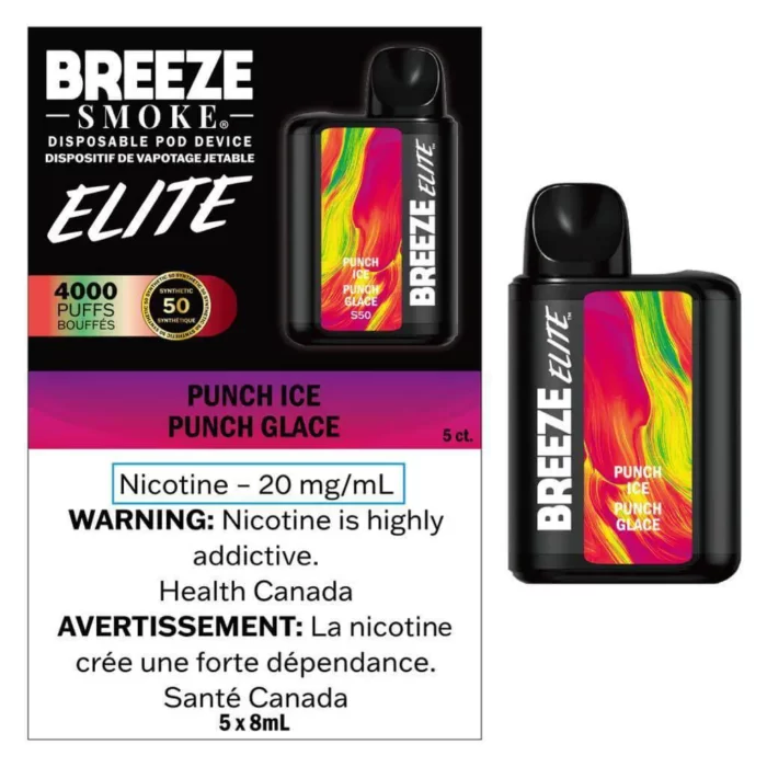 breeze elite 4000 puffs - punch ice