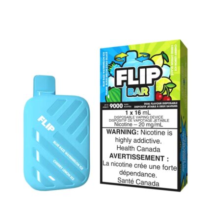 Flip Bar 9000 Puffs - Blue Razz Watermelon Ice & Cherry Lemon Ice