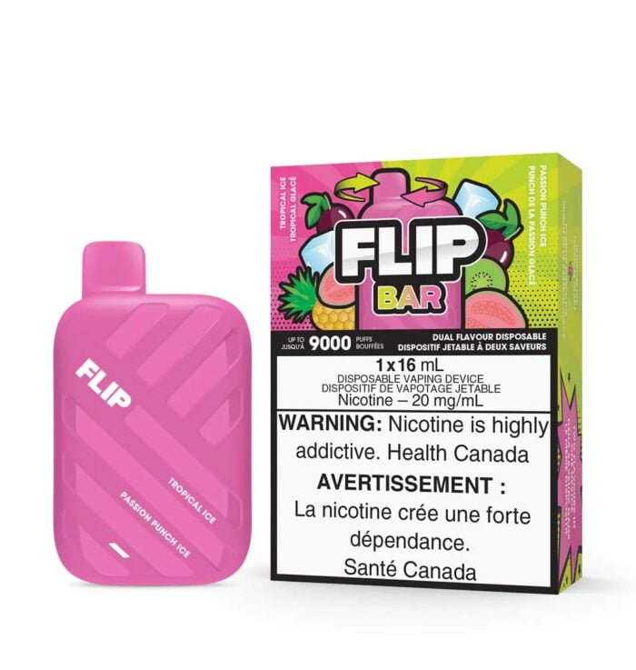 flip bar 9000 puffs - tropical ice & passion punch ice