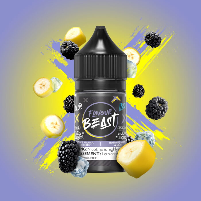 flavour beast e-liquid - blazin' banana blackberry